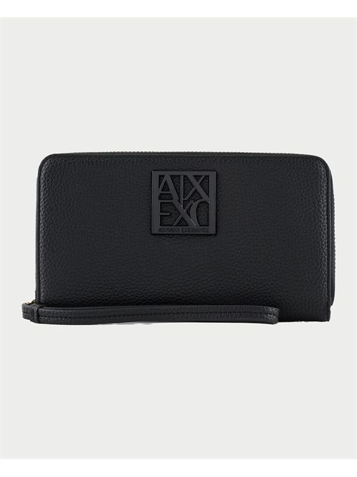 AX Women's Wallet Zip Around Black ARMANI EXCHANGE | XW000361-AF11902UC001